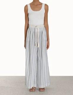 Clearance ZIMMERMANN Chintz Striped Relaxed Pant