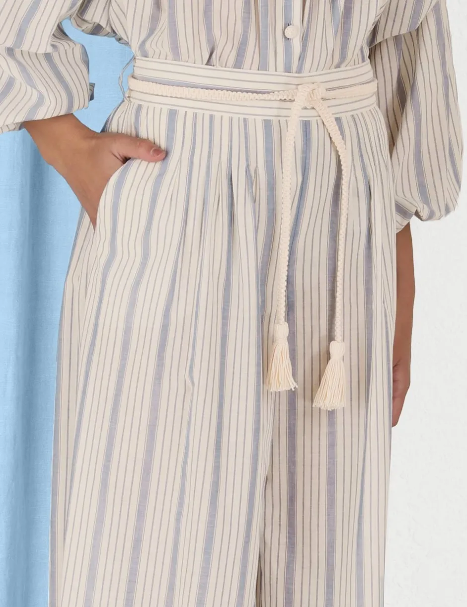 Sale ZIMMERMANN Chintz Striped Relaxed Pant