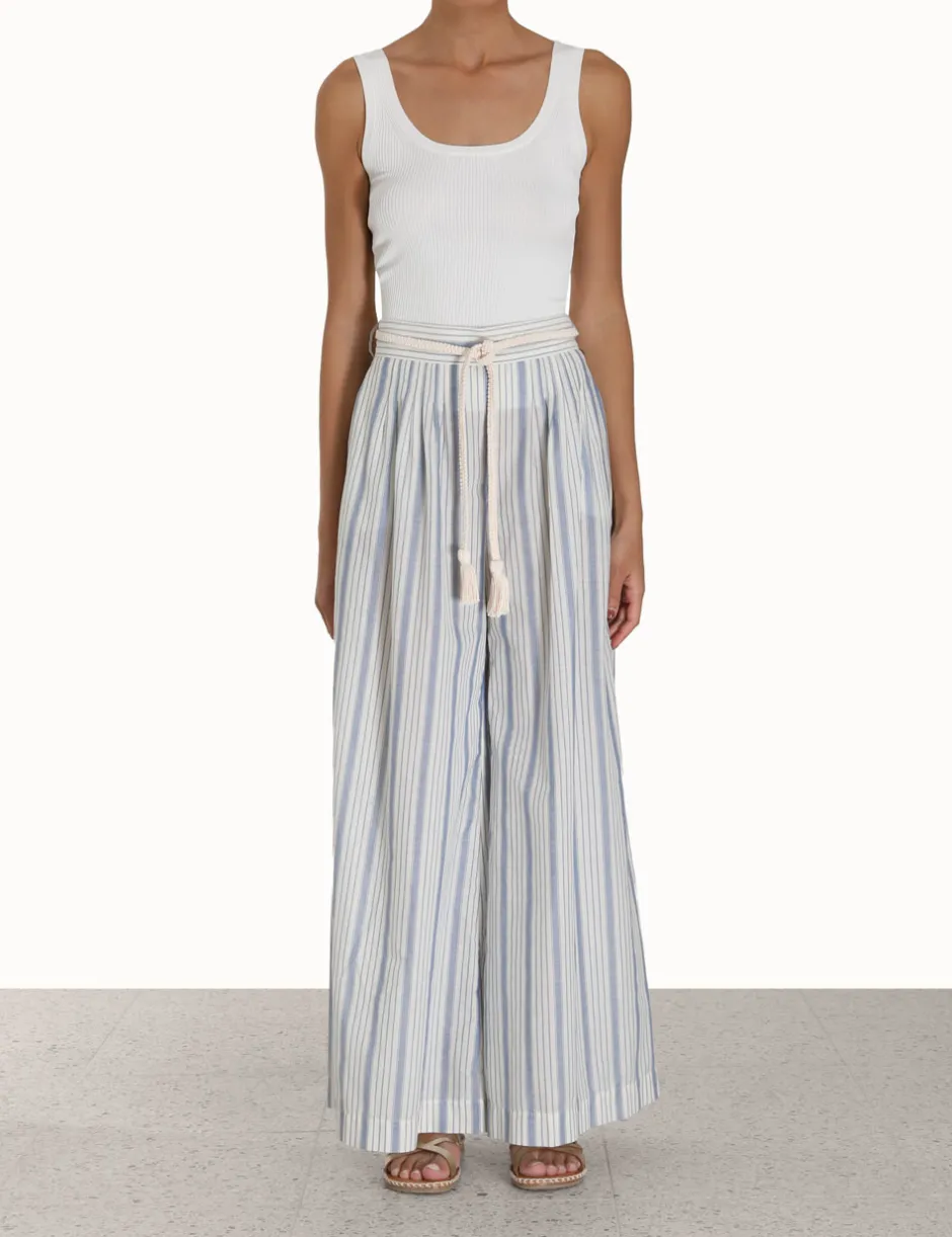 Sale ZIMMERMANN Chintz Striped Relaxed Pant