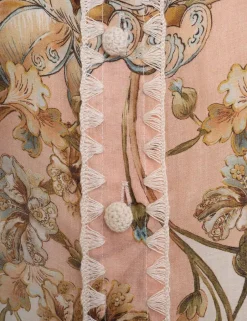 Best ZIMMERMANN Chintz Tie Neck Blouse