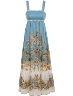 Outlet ZIMMERMANN Chintz Tiered Midi Dress