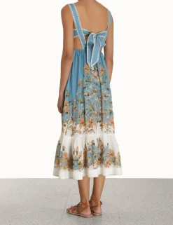 Outlet ZIMMERMANN Chintz Tiered Midi Dress