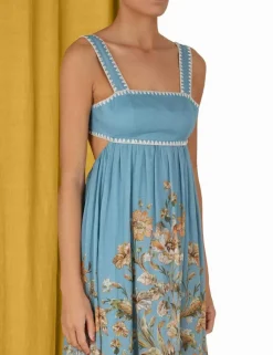 Outlet ZIMMERMANN Chintz Tiered Midi Dress