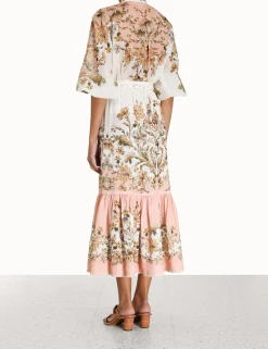 Sale ZIMMERMANN Chintz Tiered Midi Skirt