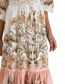 Sale ZIMMERMANN Chintz Tiered Midi Skirt