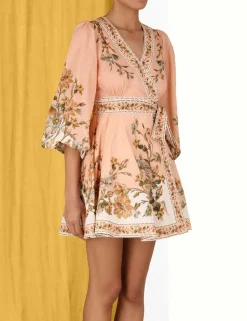 Best ZIMMERMANN Chintz Wrap Mini Dress