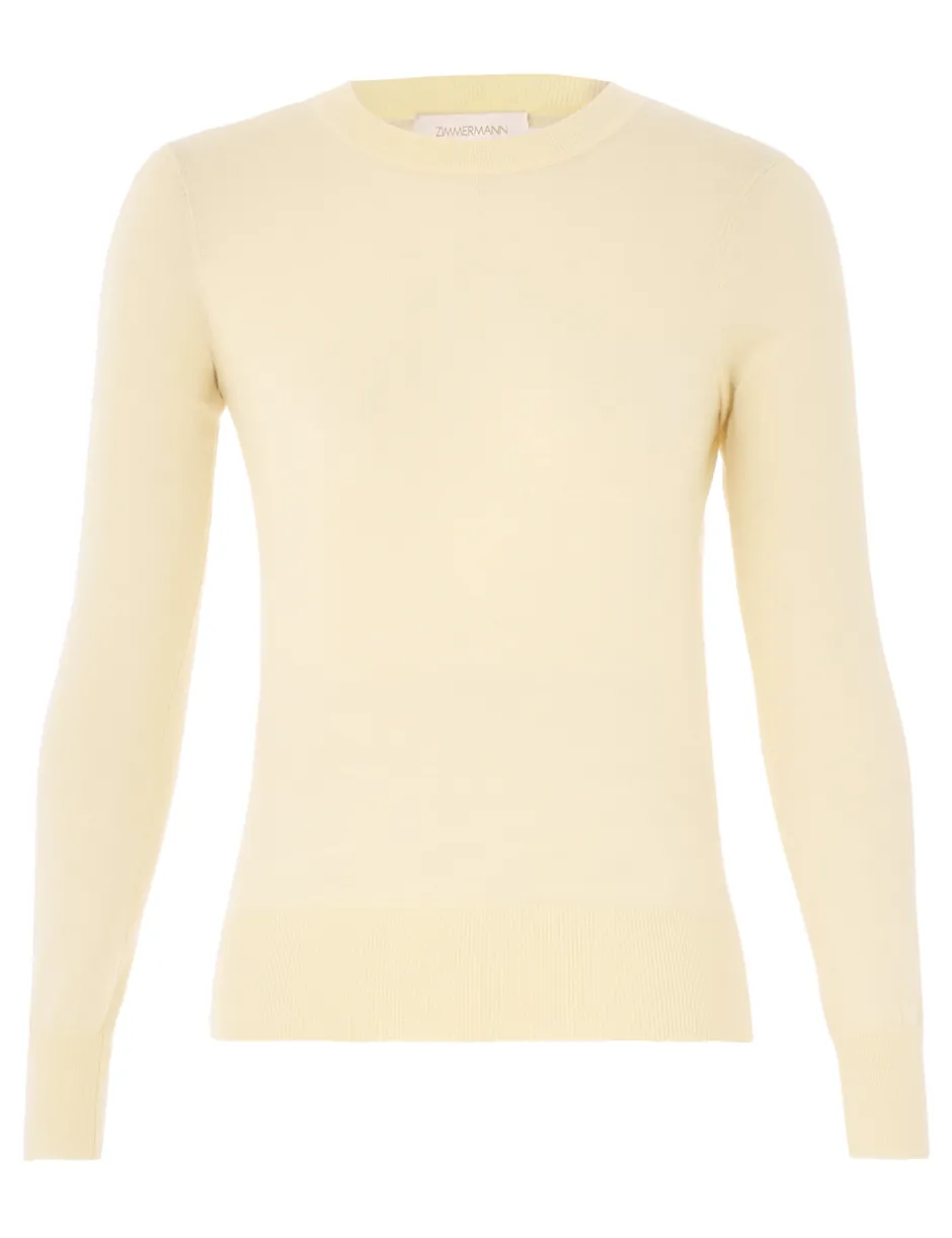 Online ZIMMERMANN Classic Crew Neck Sweater