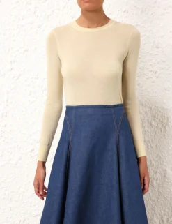 Online ZIMMERMANN Classic Crew Neck Sweater