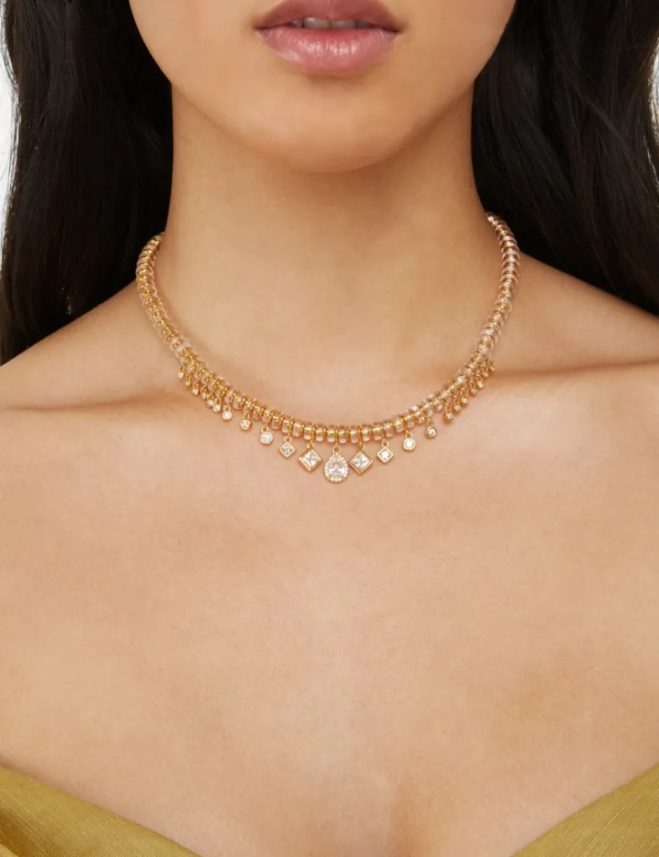 Hot ZIMMERMANN Crystal Beads Necklace