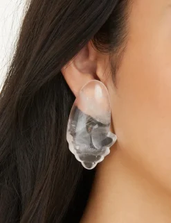 Clearance ZIMMERMANN Crystal Carved Pebble Earrings