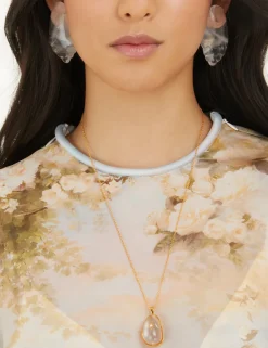 Clearance ZIMMERMANN Crystal Carved Pebble Earrings