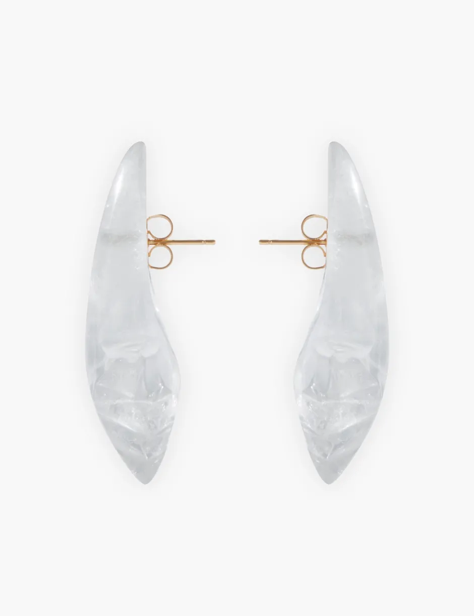 Clearance ZIMMERMANN Crystal Carved Pebble Earrings
