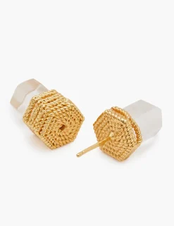 Clearance ZIMMERMANN Crystal Quartz Studs Earrings