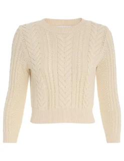 ZIMMERMANN Devi Cable Knit Top