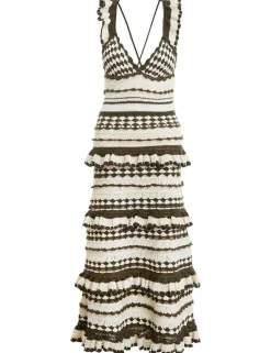 Clearance ZIMMERMANN Devi Crochet Frill Dress