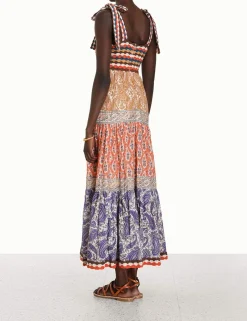 Clearance ZIMMERMANN Devi Crochet Spliced Dress