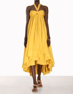 New ZIMMERMANN Devi Halter Maxi Dress
