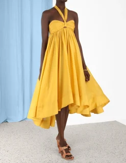 New ZIMMERMANN Devi Halter Maxi Dress
