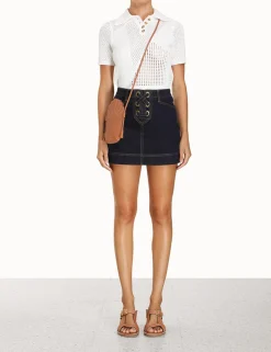 ZIMMERMANN Devi Lace Up Skirt