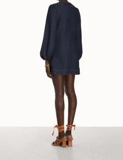 ZIMMERMANN Devi Lace Up Tunic Dress