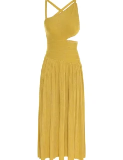 Online ZIMMERMANN Devi Lurex Midi Dress