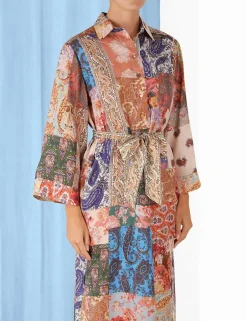 Discount ZIMMERMANN Devi Midi Shirt Dress