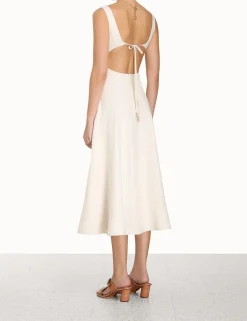 ZIMMERMANN Devi Panelled Midi Dress