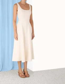 ZIMMERMANN Devi Panelled Midi Dress