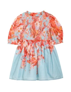 Outlet ZIMMERMANN Devi Puff Sleeve Shirred Dress