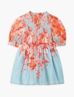 Outlet ZIMMERMANN Devi Puff Sleeve Shirred Dress