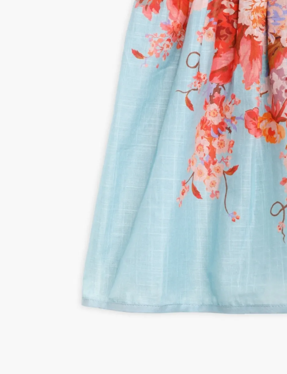 Outlet ZIMMERMANN Devi Puff Sleeve Shirred Dress