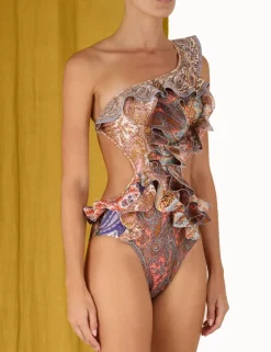 Clearance ZIMMERMANN Devi Spliced Ruffle 1Pc