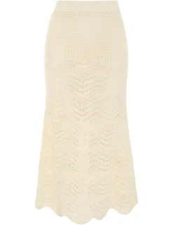 Sale ZIMMERMANN Devi Textured Knit Skirt