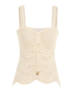 Best ZIMMERMANN Devi Textured Knit Tank