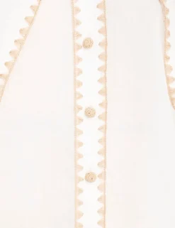 New ZIMMERMANN Devi Tie Neck Blouse
