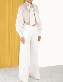 Discount ZIMMERMANN Devi Tie Neck Blouse