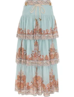 ZIMMERMANN Devi Tiered Skirt