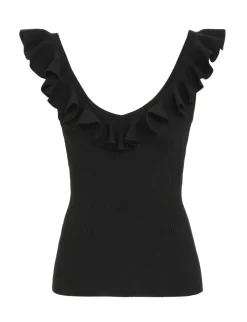 New ZIMMERMANN Devi V-Neck Frill Tank