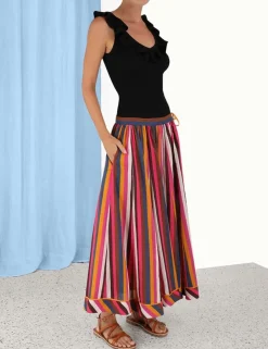 Hot ZIMMERMANN Devi V-Neck Frill Tank