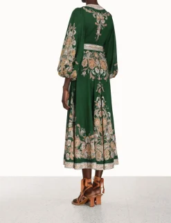 Clearance ZIMMERMANN Devi Wrap Midi Dress