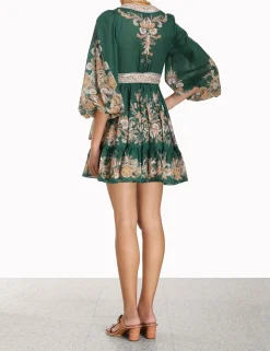Online ZIMMERMANN Devi Wrap Mini Dress