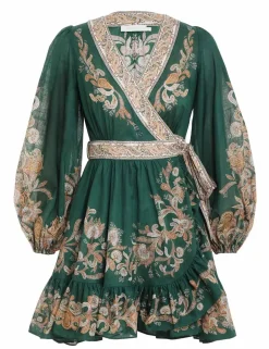 Best ZIMMERMANN Devi Wrap Mini Dress