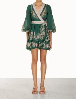 Best ZIMMERMANN Devi Wrap Mini Dress