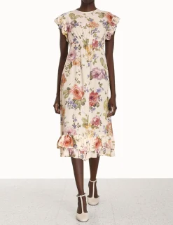 ZIMMERMANN Frill Midi Dress