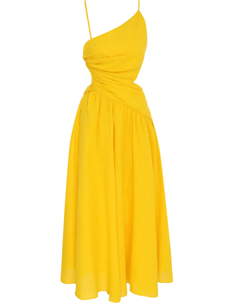 Discount ZIMMERMANN Ginger Asymmetric Midi Dress