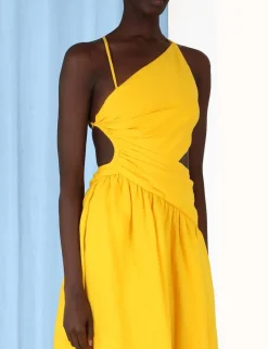 Discount ZIMMERMANN Ginger Asymmetric Midi Dress