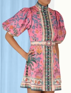 Outlet ZIMMERMANN Ginger Buttoned Mini Dress
