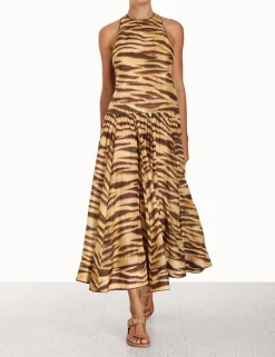 Hot ZIMMERMANN Ginger Drop Waist Midi Dress