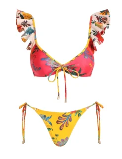 New ZIMMERMANN Ginger Frill Shoulder Bikini
