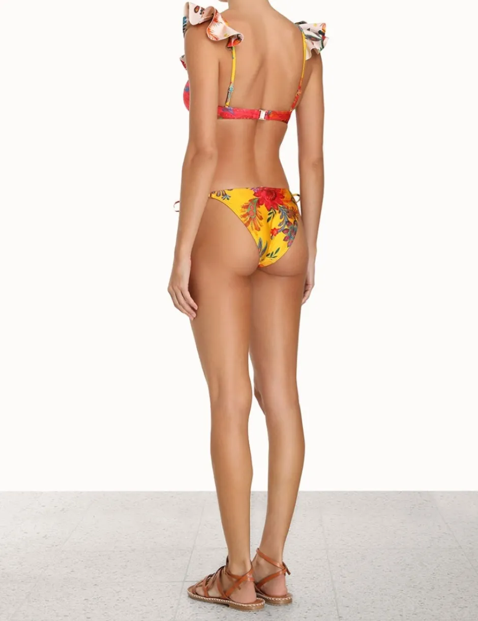 New ZIMMERMANN Ginger Frill Shoulder Bikini